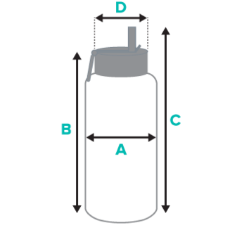Stainless steel water bottle with a straw lid – Image 6